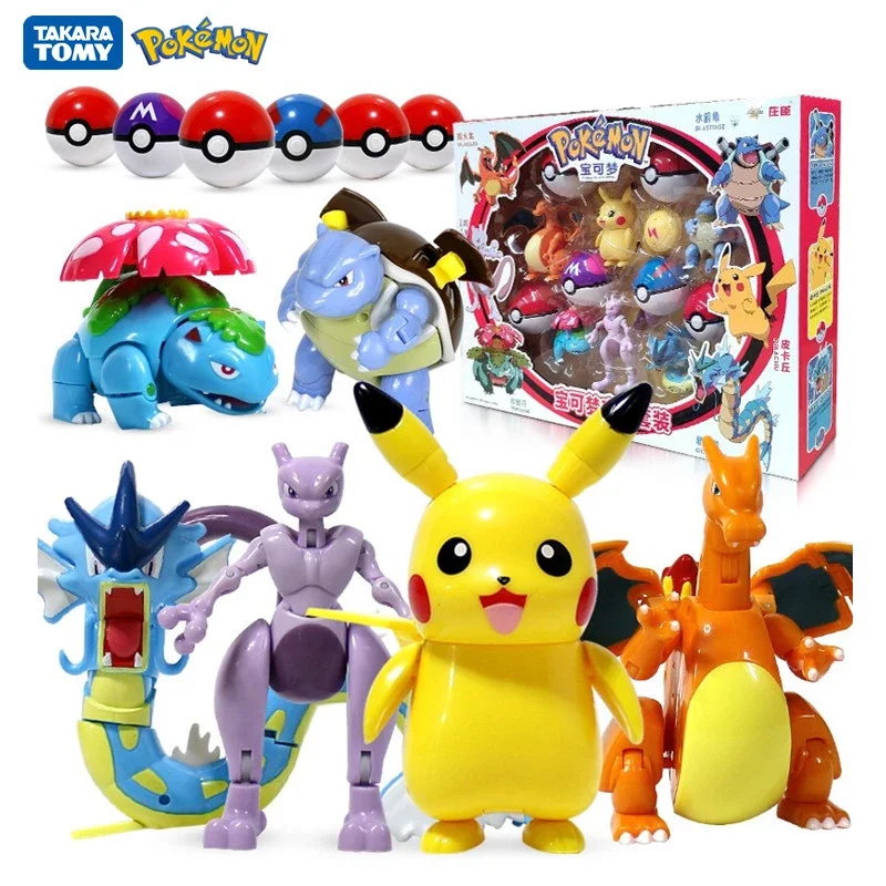 Оригинальная фигурка покемона эльфа модель мяча Пикачу лунала Charizard Покемон