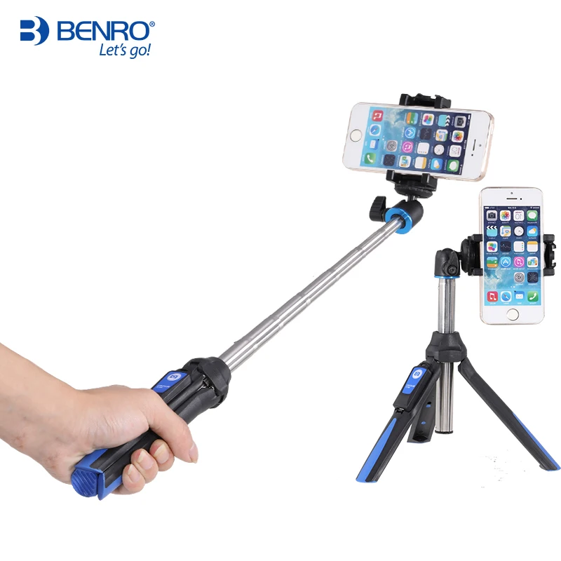 Camera Remote Shutter Button Camera Remote Shutter Release Benro MK10B Remote Control For MK10 SC1 Selfie Stick Universal Wireless Bluetooth Controller Rechargeable For Tripod Monopod