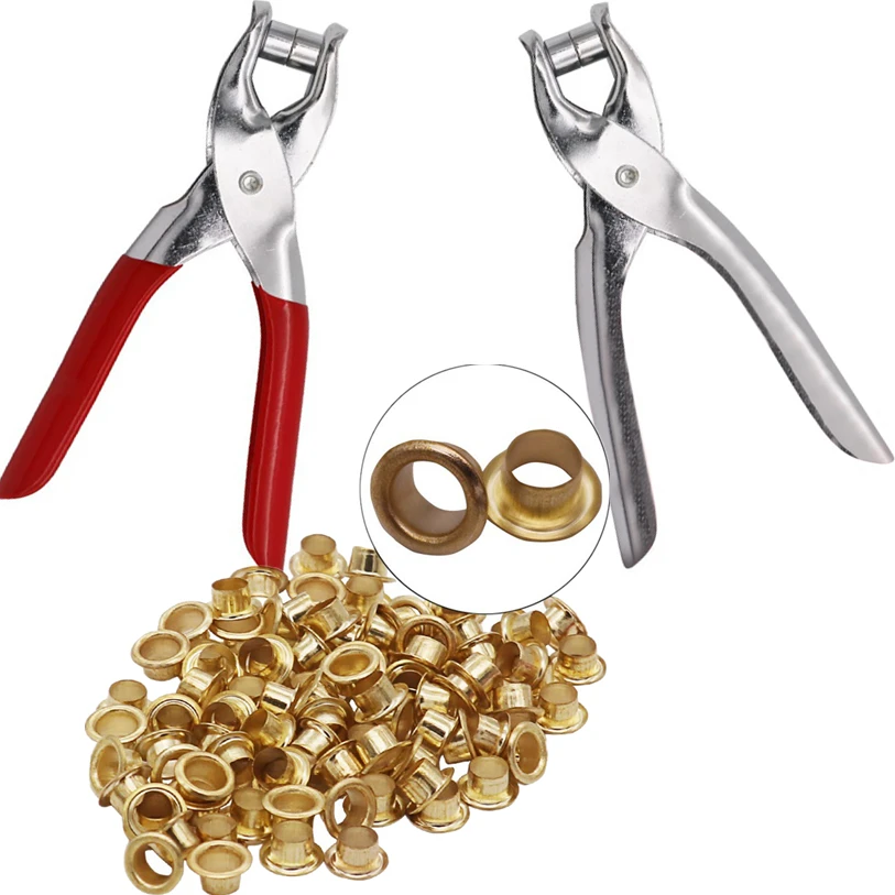 

30PCS Scrapbook Eyelet and Eyelet Punch Die Tool DIY Manual Tools Kit Leather Craft Clothing Grommet Banner Wholesale 30FB5
