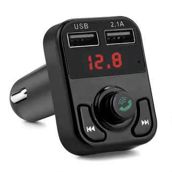 

Vehemo Bluetooth Receiver FM Adapter Transmitter Car FM Transmitter Handfree FM Transmitter for Voltage Detection AUX Stereo