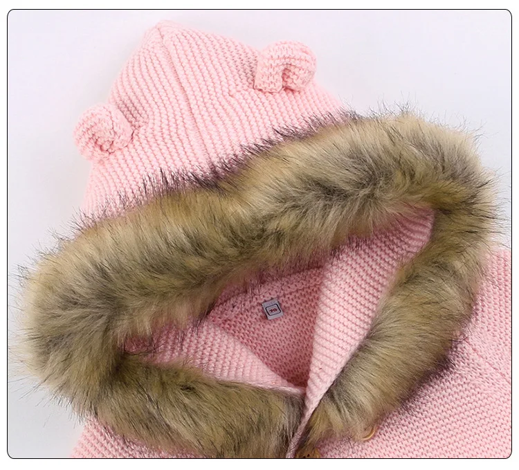 Детские свитера; Одежда для новорожденных с рисунком медведя; вязаные кардиганы для маленьких мальчиков; сезон осень-зима; куртки для маленьких девочек; пальто; костюм