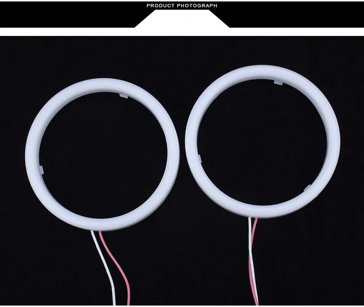 Car Led Angel Eyes Headlight Halo Rings DRL Daytime Running Light 60/70/80/90/95/100/110/120 MM Auto Motorcycle Waterproof 12V