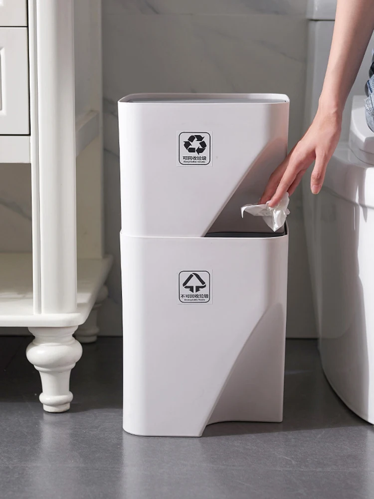 Кухонный мусорный бак, мусорное ведро, складное сортировочное мусорное ведро, домашнее сухое и влажное секретное мусорное ведро, аксессуары для ванной комнаты