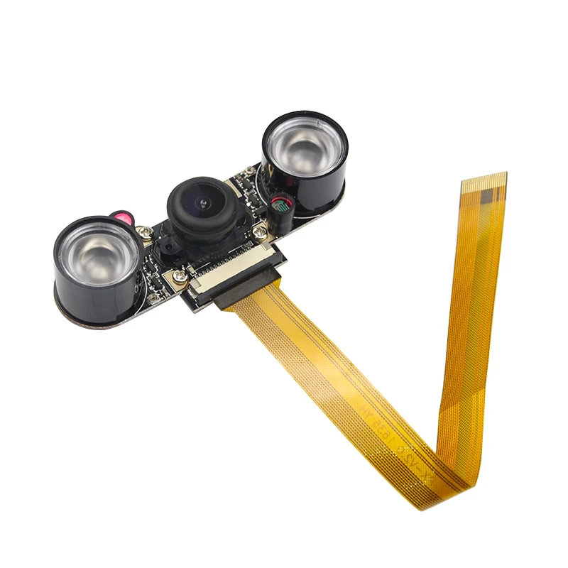 

Raspberry Pi Zero Night Camera + 2Pcs IR LED 5MP Camera Module For Raspberry Zero Wide Angle Fish Eye Webcam