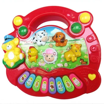 

Early Childhood Children's Learning And Training Cartoon Electronic Keyboard Animal Farm Music Piano Music Toys Wholesale