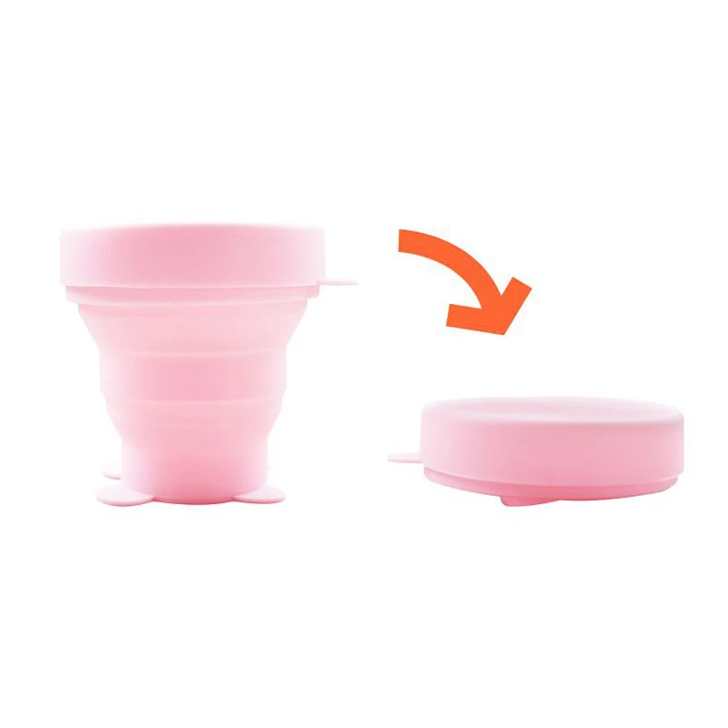 Cute Pet Silicone Folding Cup Portable Retractable Outdoor Travel Wash Cup VJ-Drop