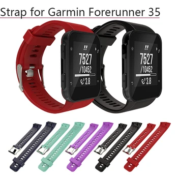 

Silicone Watchband Replacement Wrist Band Strap for Garmin Forerunner 35 Sports GPS Watch with Screw Utility Knife Accessories