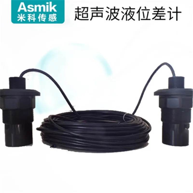 Acoustic Level Differential Sensor 4-20mA Level Transmitter 0-10m Level Differential Meter RS485 4-20mA