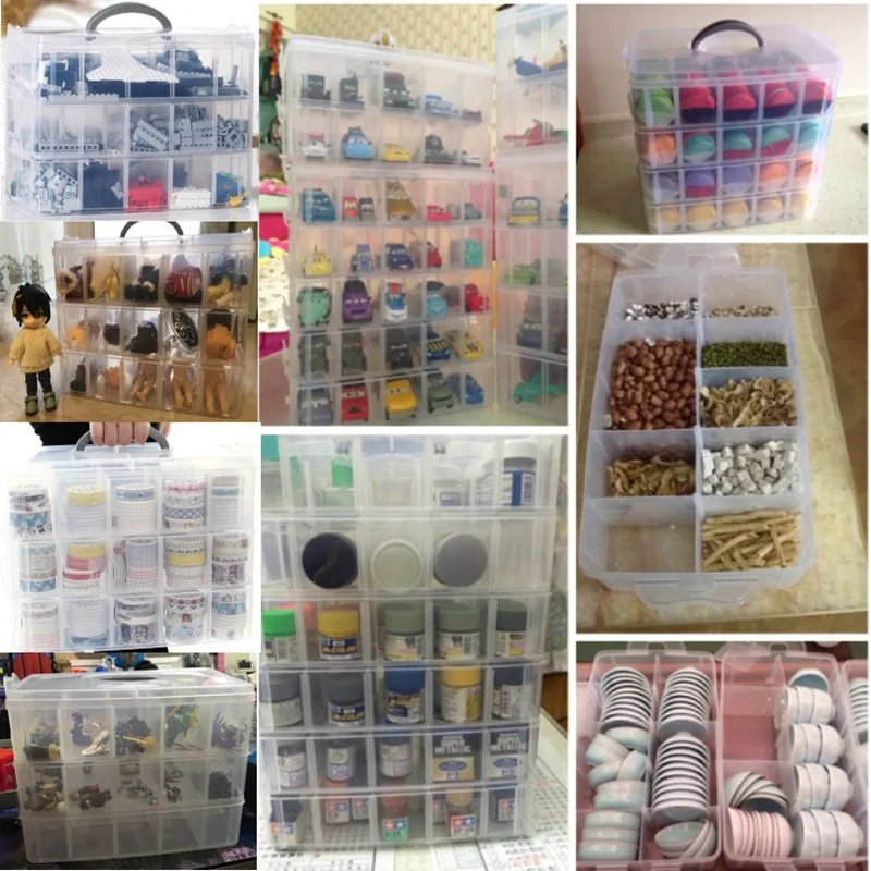 Пластиковый контейнер для хранения игрушек колец ювелирных изделий|plastic storage box|box