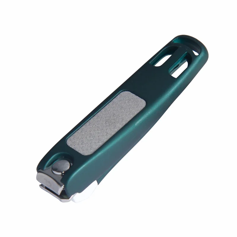 LIZY Professional Nail Clipper with Catcher Stainless Steel Nail Cutting Machine Trimmer Toe Scissors Clip Catcher