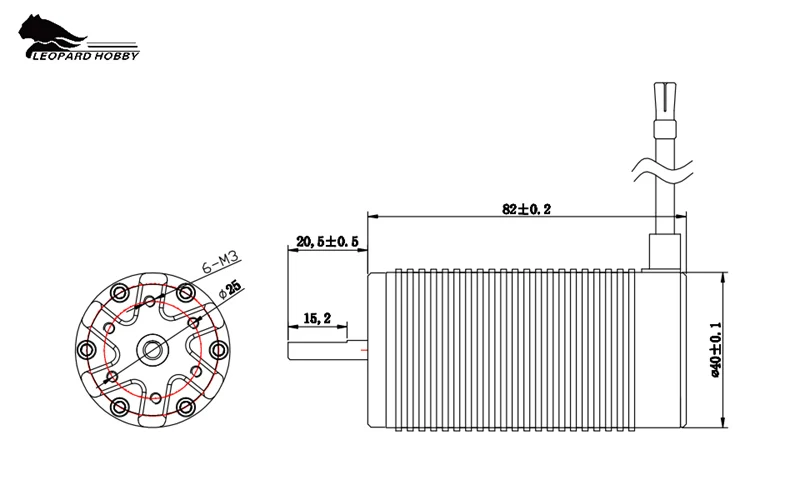 Леопардом хобби LBP4282 V2 бесщеточный inrunner 4282 Бессенсорное 2000KV 2200KV 1680KV 4-х полюсной двигатель для RC автомобиль