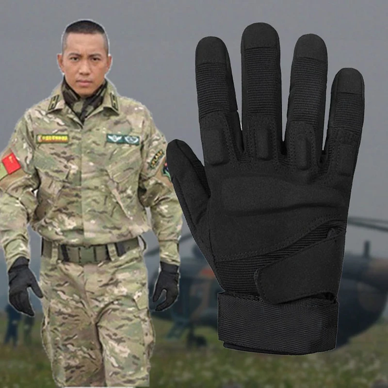 Полный Палец Тактические перчатки военные армейские перчатки мужские походные перчатки противоскользящие велосипедные перчатки 3 цвета
