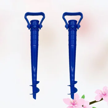 

Adjustable Beach Umbrella Sand Ground Anchor Spike Umbrella Stretch Stand Holder for Fishing Pole Sun Beach Garden Patio (Green)