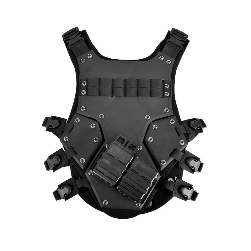 

EVA TF3 Tactical Vest Hunting Military Vest Outdoor Body Armor Swat Combat Paintball Black Waistcoat With M4 Mag Pouches