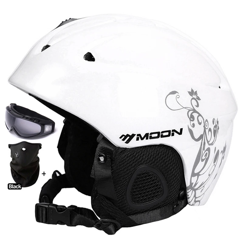MOON ультралегкий лыжный шлем в форме формы для катания на коньках, скейтборде, сноуборде, шлеме, размер 52-64 см, сертификация CE, защитный лыжный шлем