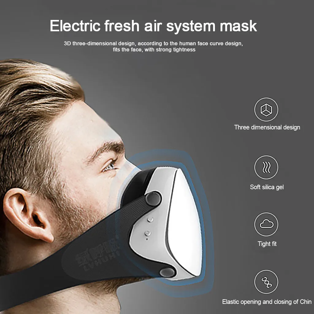 Smart Electric Mask Adult Fashion Suffocating Cycling Sports Intelligent Purification Filter Protection Running Mouth Mask|Cycling Face Mask| - AliExpress