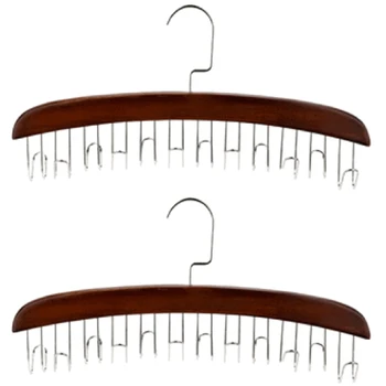 

Solid Wood Hanger Storage Rack Tie Silk Scarf Multi-Function Hanging Scarf Home Multi-Use No Trace Finishing Shelf