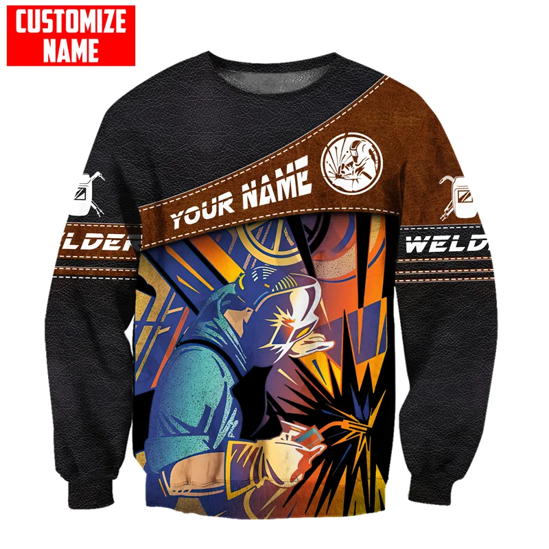 PLstar Cosmos 3DPrint Newest Welder Custom Name Combo Set Joggers Unique Casual Unisex Streetwear Hoodies/Sweatshirt/Zip Q-4