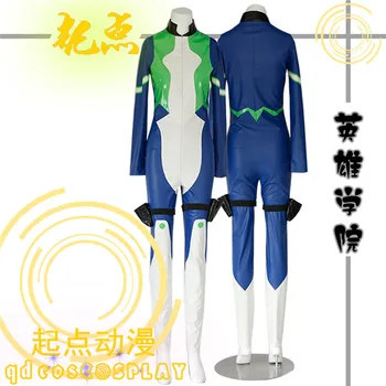 

Boku no Academia nejire Hado cosplay costume Blue Jumpsuit Halloween costume unisex A