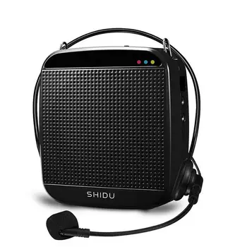 

Wired Mini Audio Speaker Portable 15w Voice Amplifier Wired Microphone Natural Stereo Sound Loudspeaker for Teachers Speech