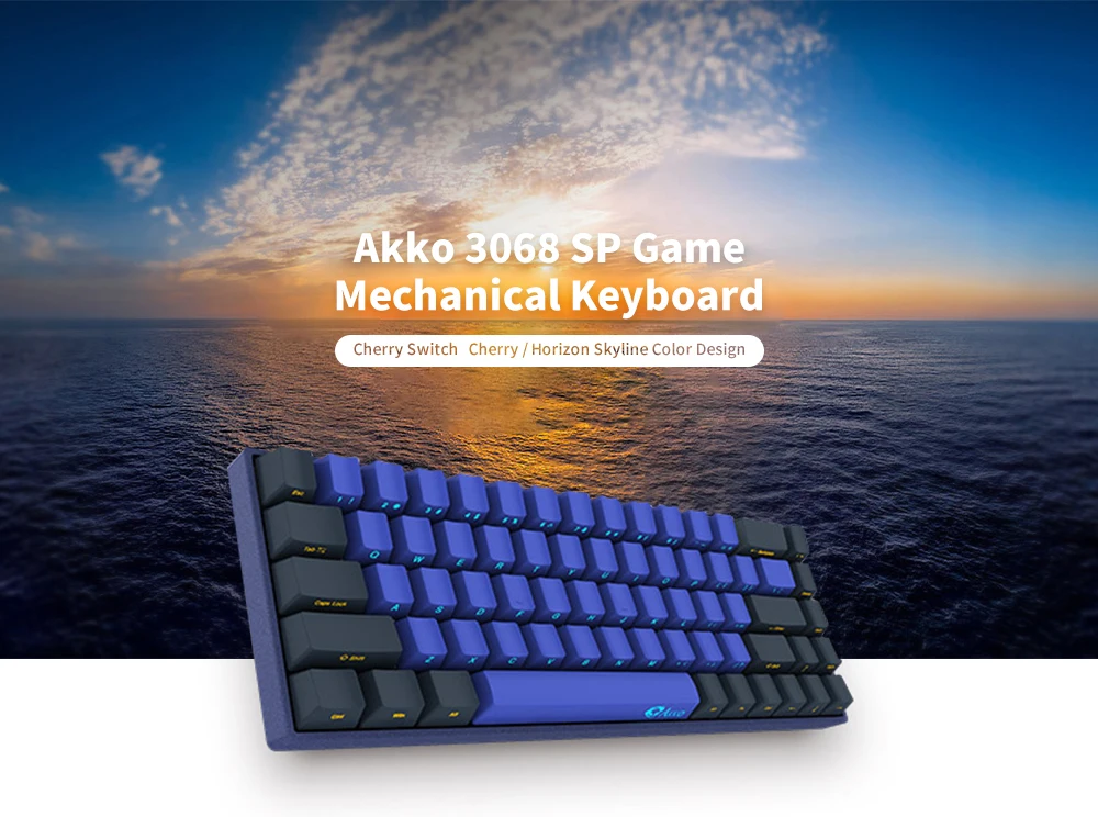 Akko 3068 SP Horizon Skyline Cherry Switch Game Mechanical Keyboard 68 Keys / TYPE-C Interface