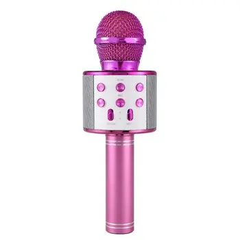 

Bluetooth Karaoke Microphone Wireless Microphone Professiona Speaker Handheld Microfone Player Singing Recorder Mic
