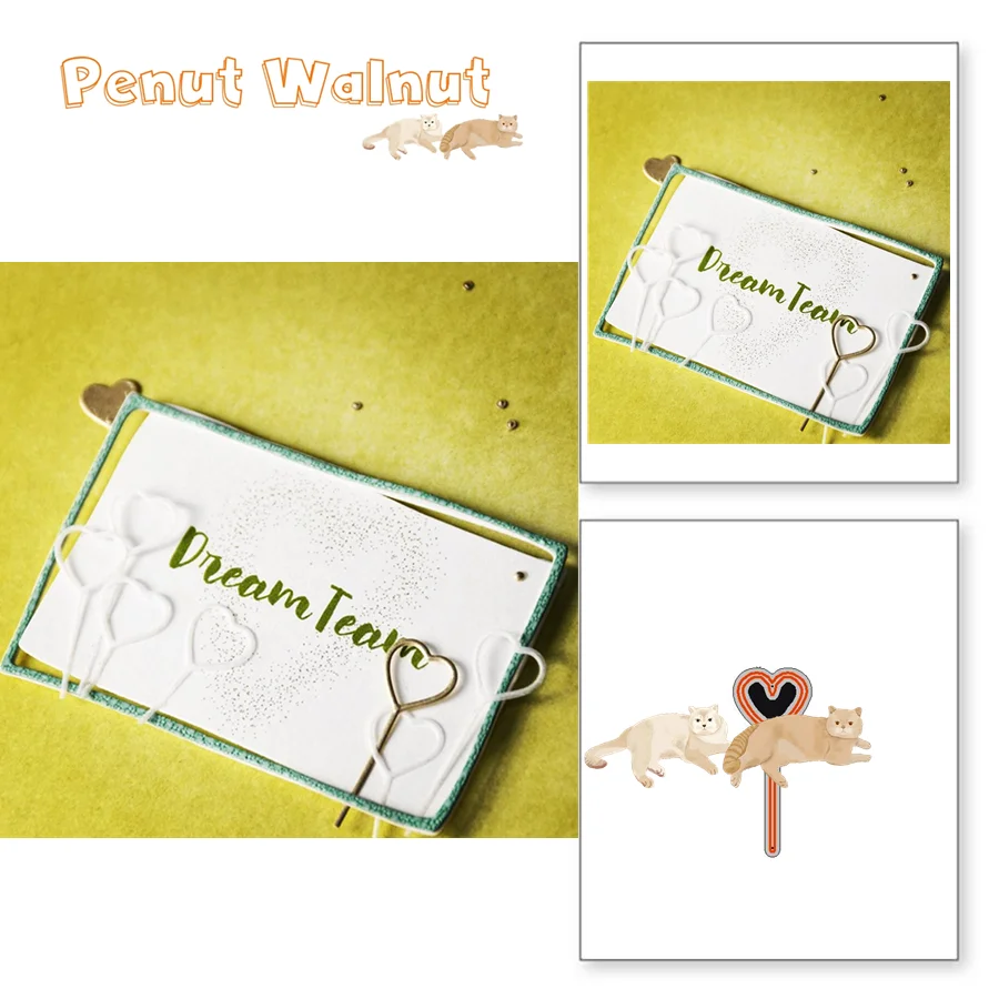 День Святого Валентина Любовь Сердце Цветы металлические Вырубные штампы DIY