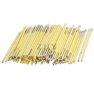

100 Pcs 9100E 1.5mm 90 Degree Convex Tip Dia Spring Test Probes Pins