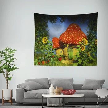 

Psychedelic Tapestry Mushroom Sunflower Tapestry Wall Hanging Wall Cloth Tapestry Carpet For Living Room Bedroom Home Dorm Decor