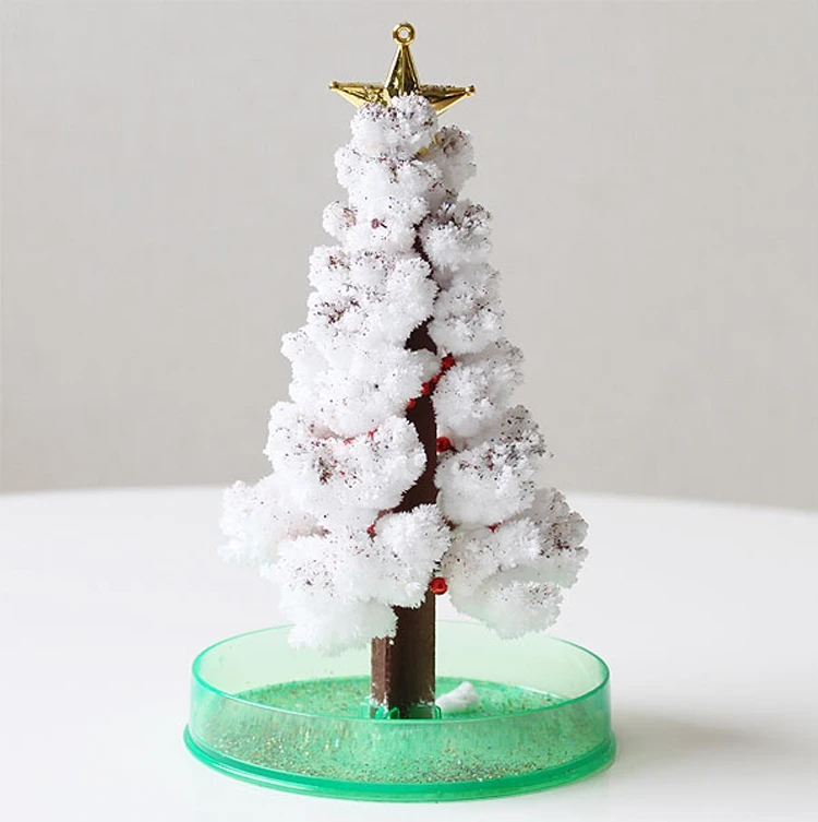 Функциональная волшебная игрушка для выращивания дерева, для мальчиков и девочек, Хрустальный Забавный Рождественский милый подарок, рождественский наполнитель для чулок