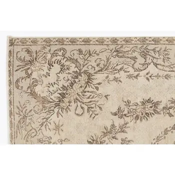 

Handmade Beige Vintage English English Area Rug 191x296 Cm-6'3''X9'9''