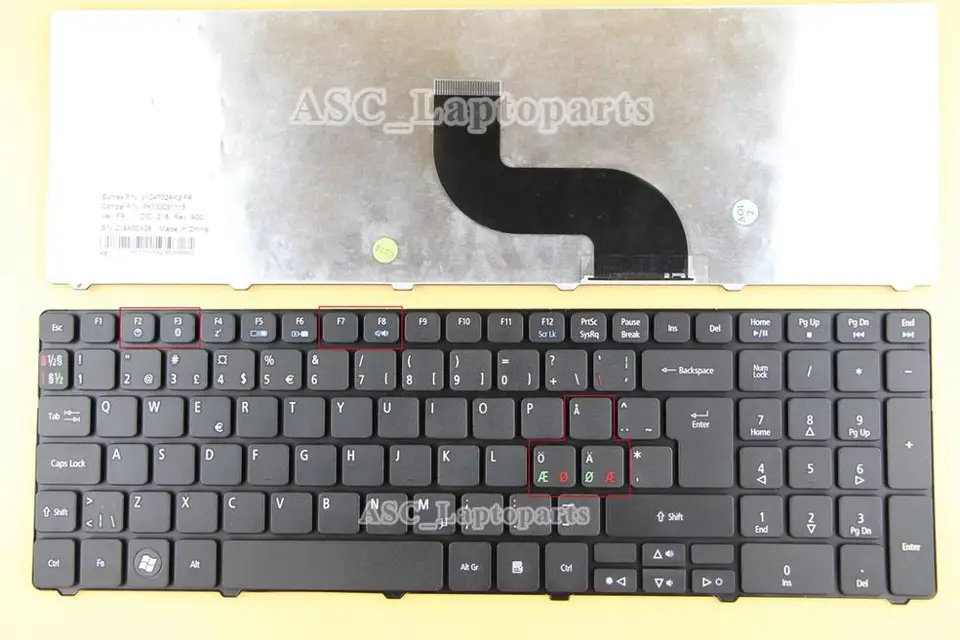 Clavier AZERTY Français Neuf Pour Acer Aspire 5741Z - Noir, Remplacement Original, Compatible