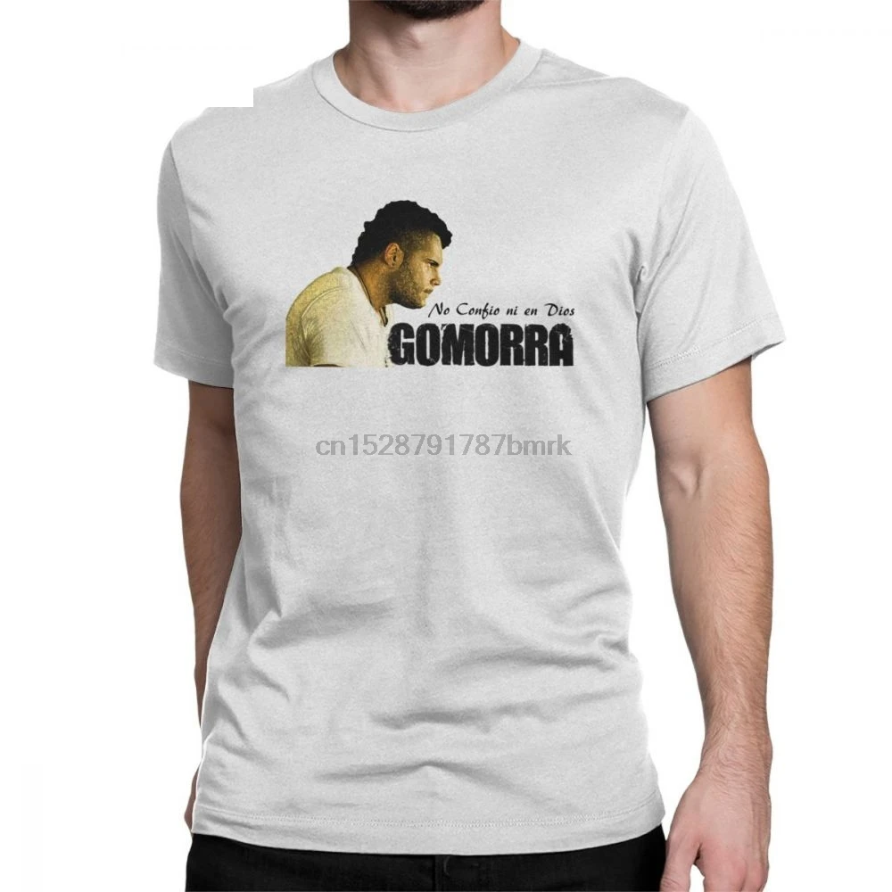 Gomorra Genny футболки для мужчин Чистый хлопок забавная футболка вырез лодочкой ТВ
