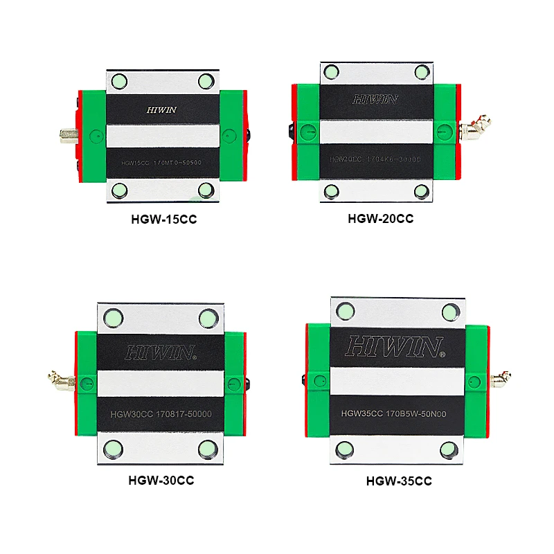 1 шт. HIWIN HGW15CC HGW20CC HGW25CC 100% Оригинал Hiwin линейные блоки направляющие ЧПУ маршрутизатор co2 лазерная машина подшипник каретки