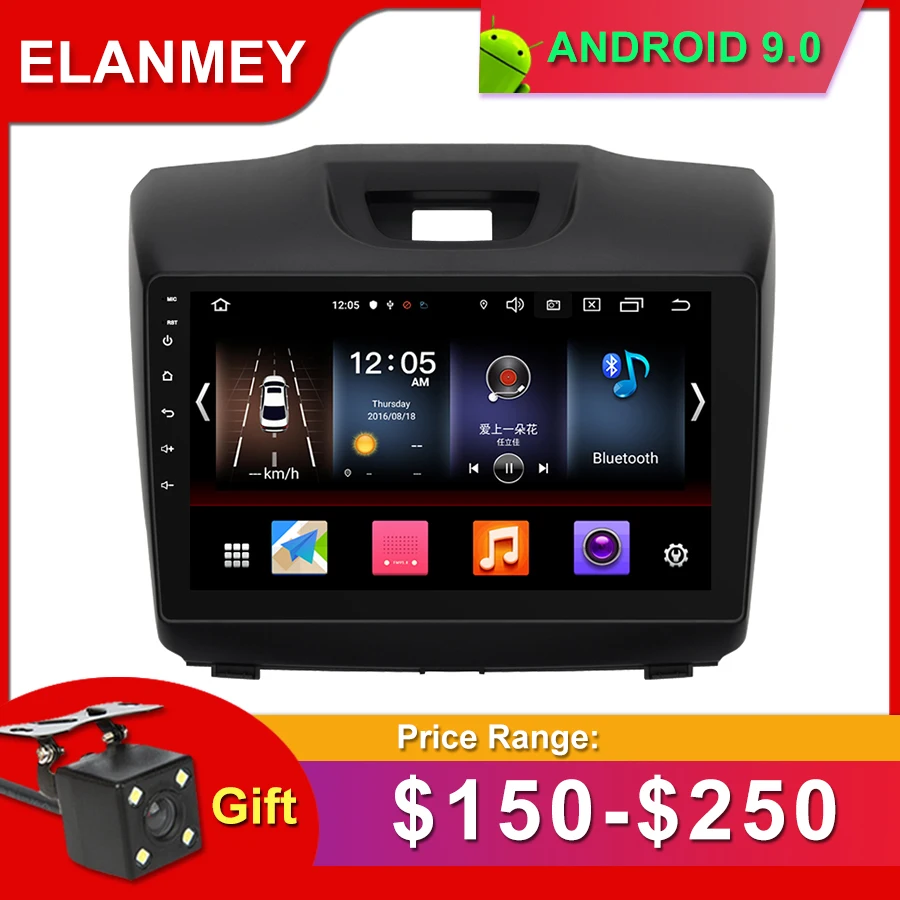 

Gift Camera Car Radio for Chevrolet S10 ISUZU D-Max Android 9.0 GPS Navigation Bluetooth Touch screen Car Audio Stere Multimedia