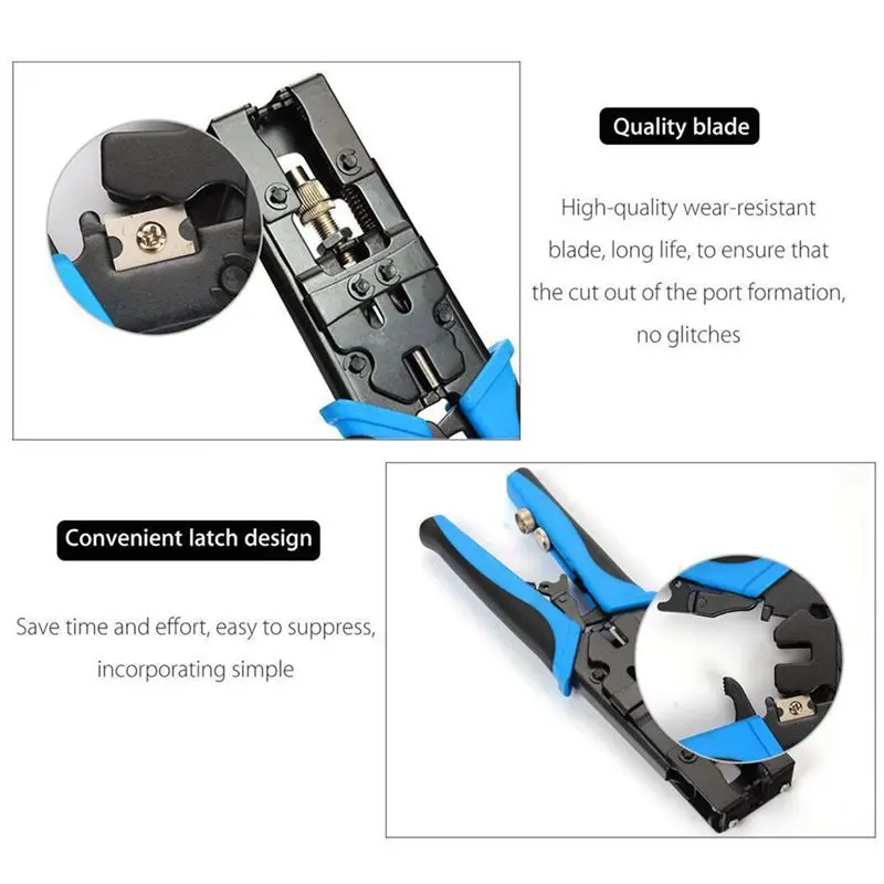 1 шт. прочный коаксиальный компрессионный обжимной инструмент BNC/RCA/F обжимной разъем RG59/58/6 Кабельный резак для проводов регулируемые обжимные плоскогубцы