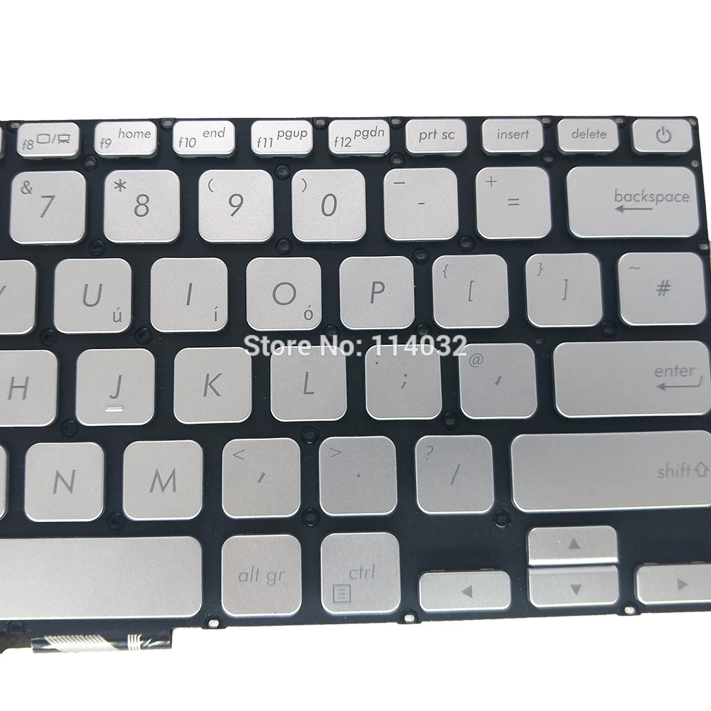 Clavier pour Asus VivoBook f200m blanc sans cadre, entrée plate  7