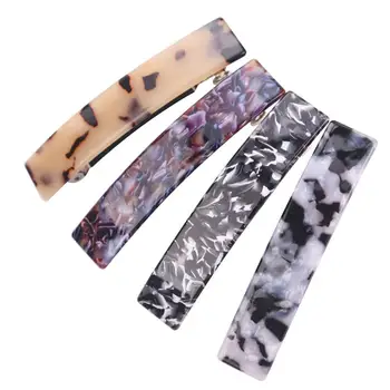 

4pcs Duck Teeth Hairpins Long Marble Elegant Hair Pin Hair Clip Headdress DIY Barrettes For Women Ladies