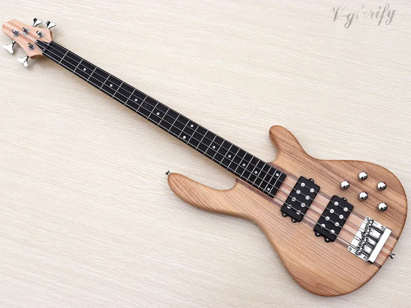 Хорошее качество 4 струны шеи через активный бас гитара 43 дюймов ashwood тело Канада клен шеи электрический бас гитара|Гитара|   | АлиЭкспресс