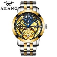 

AILANG 2021 New Fashion Top Mens Watches with Stainless Steel Brand Luxury Sports Chronograph Tourbillo Men's Clock Watch 6812A
