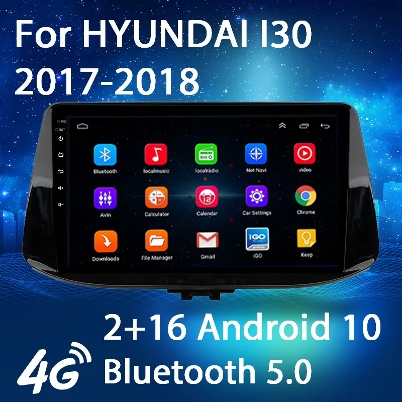 2 + 16 Android 10 автомобильный радиоприемник навигация стерео DVD-плеер мультимедийный