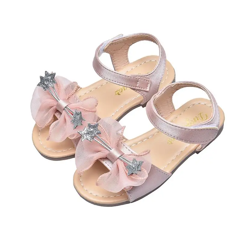 

Toddlers Girls Sandals Summer Brand New Kids Sandals Bowtie Children Beach Shoes With Bow-knot Sweet Cute For Baby Girl Sandals