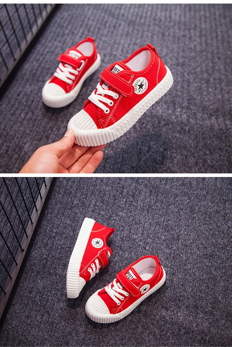 JGSHOWKITO Fashion Brand New Unisex Kids Shoes For Boys Girls Children Casual Sneakers Candy Color Sneakers Classic Running Flat