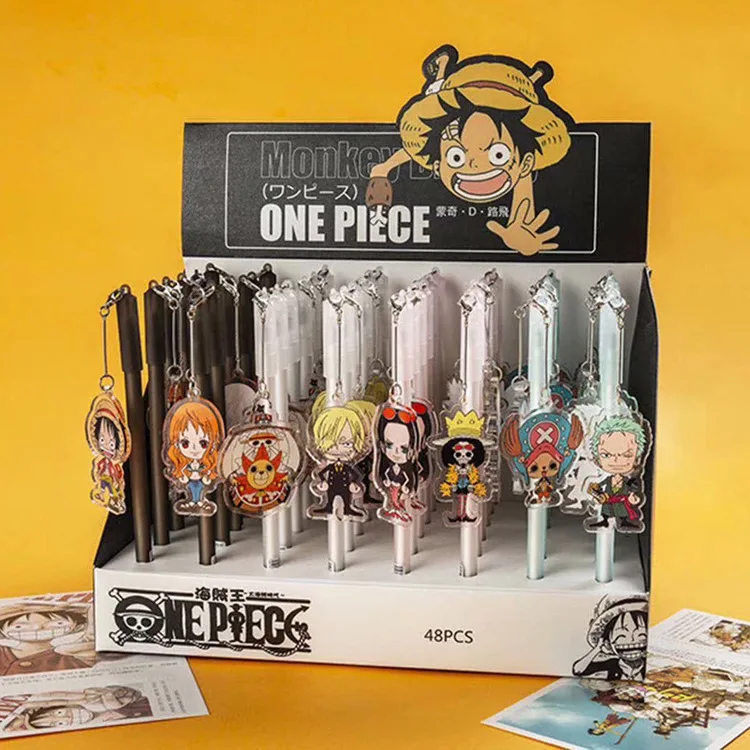 

Pendant Comic One Piece Gel Pen Signature Pen Escolar Papelaria School Office Supply Promotional Gift