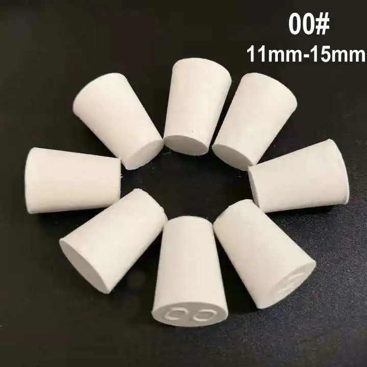 20 шт./лот 000#-4# резиновая пробка, erlenmeyer фляга пробка бутылки, крышка для пробирок