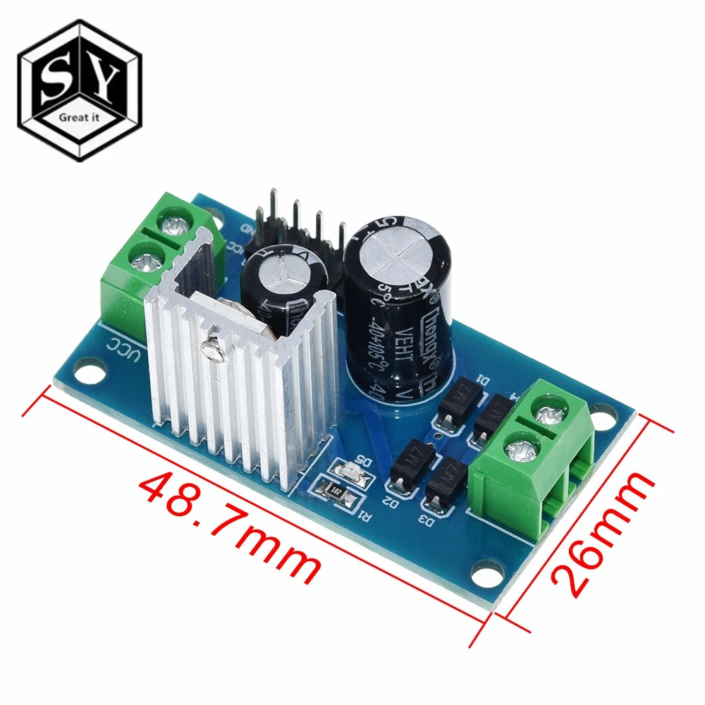 1PCS LM7812 L7812 12V Step Down Voltage Regulator Power Supply