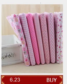 Booksew Telas Mini белый горошек Tissu 7 шт. хлопок стеганая ткань куклы DIY текстиль лоскутное шитье Tecido занавес Stoffen