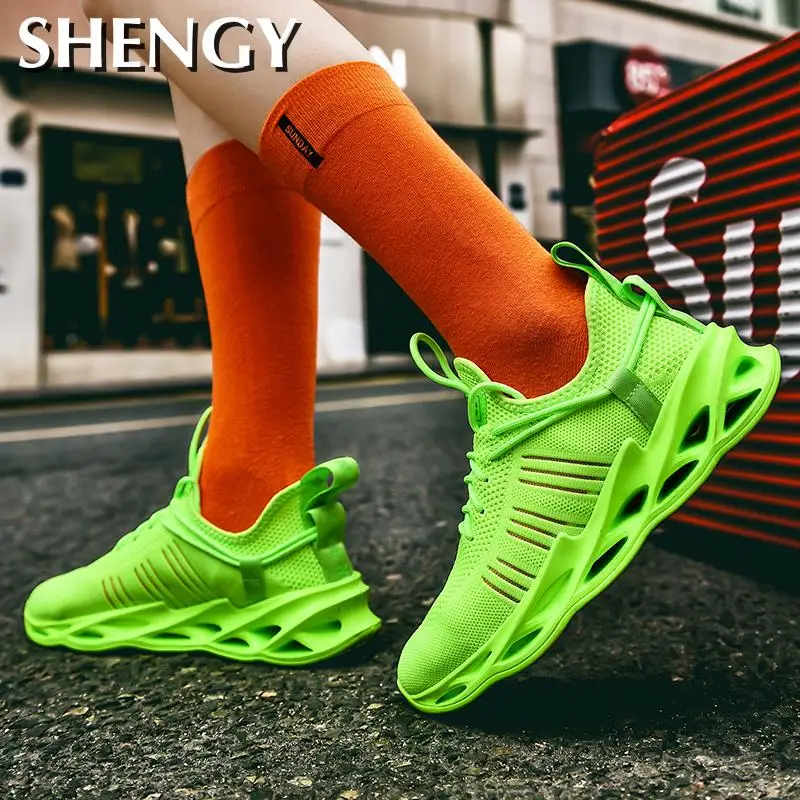 Сетчатые кроссовки для бега Спортивная мужская обувь 2020 дышащая модная мужские