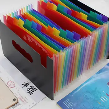 

Colorful Filing Products Layer Big Document Bag Rainbow A5 Classification Test Papers Tool Business Expanding File Folders