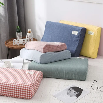 

Newest Sleeping Pillow Protector Pillowslip Pure Color Cotton Pillow Cover Soft High Quality Pillowcase 30*50CM/40x60CM